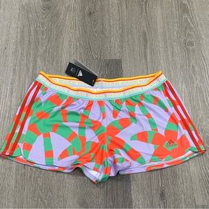 Women's adidas x FARM Rio Pacer 3-Stripes Knit Shorts Size L